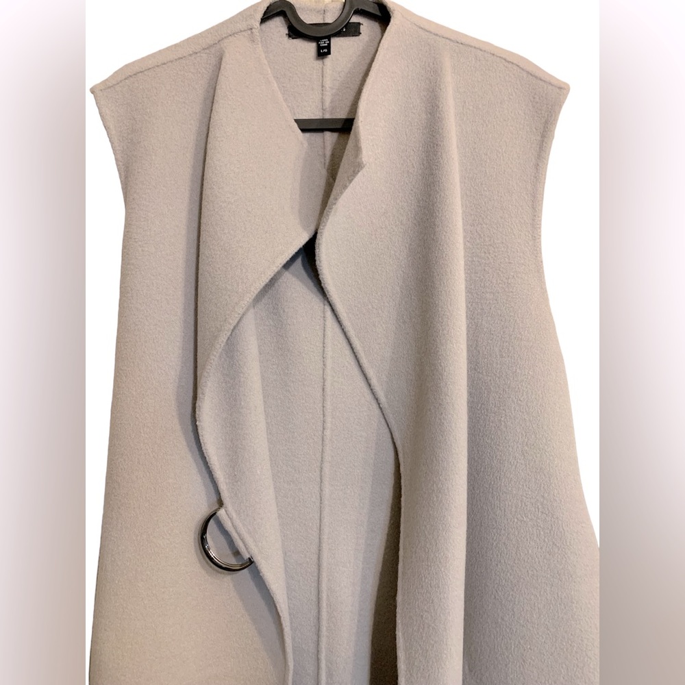 Judith and Charles Sleeveless Wool Coat